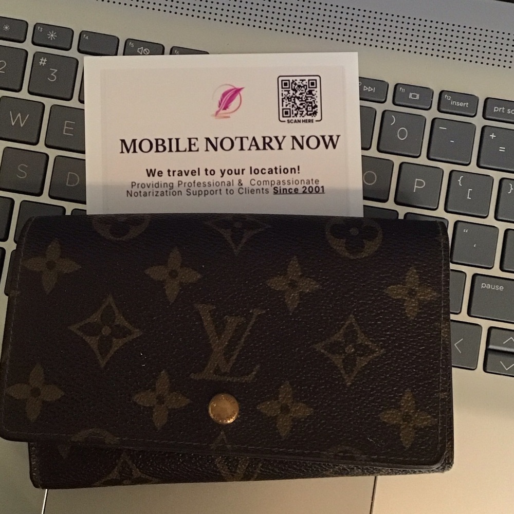 Brown Designer Monogram Wallet in Pennsylvania